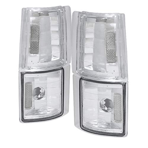 Carpartsinnovate For GMC 94_99 C10 Yukon C K Suburban Corner Lights Signal Lamps Clear Left Plus Right
