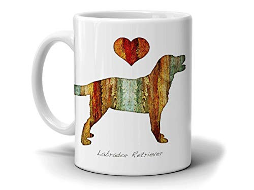 Labrador Retriever Dog Breed Mug by Dan Morris_ Personalize with Dog Name