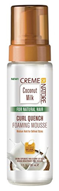 Creme Of Nature Coconut Milk Curl Quench Foaming Mousse 7 Ounce _207ml_ _3 Pack_ Creme Of Nature Coconut Milk Curl Quench Foaming Mousse 7 Ounce _207ml_ _3 Pack_