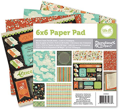 We R Memory Keepers Story Time Paper_ 15 x 15 cm_ Multi_Colour_ One Size We R Memory Keepers Story Time Paper_ 15 x 15 cm_ Multi_Colour_ One Size