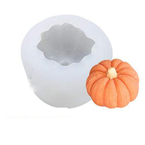 3D Pumpkin Silicone Mold Fondant Mousse Cake Decorating Mould Chocolate Gumpaste Pudding Baking Mold Soap Candle Clay Making Moulds Halloween Pumpkin Plaster Resin Mold DIY Bakeware Baking Pan _G_
