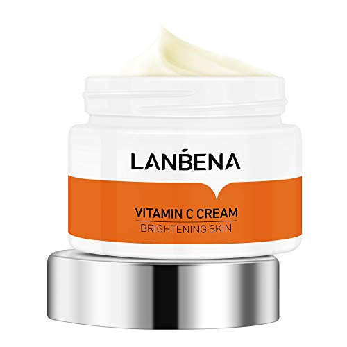 LANBENA Vitamin C Cream_ Anti_Freckle Anti_Acne Spot Anti_dullness Cream_ Moisturizing Nourishing Toning Up Cream_ 50g.