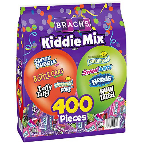 Brach's Bulk Assorted Individually Wrapped Candy_ Kiddie Mix Variety Pack_ for Birthdays_ Gift Bags_ Candy Bowl_ 85 Oz