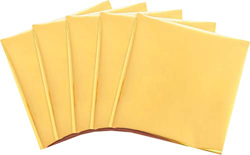 We R Memory Keepers Quill 12 inch X12 inch  Foil Sheets 15 Pkg_Gold Finch