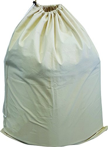 Green Earth Bags 3 PACK Extra Large Cotton Canvas Laundry Bag, 28" x 36"  with Drawstring Closure, Washable