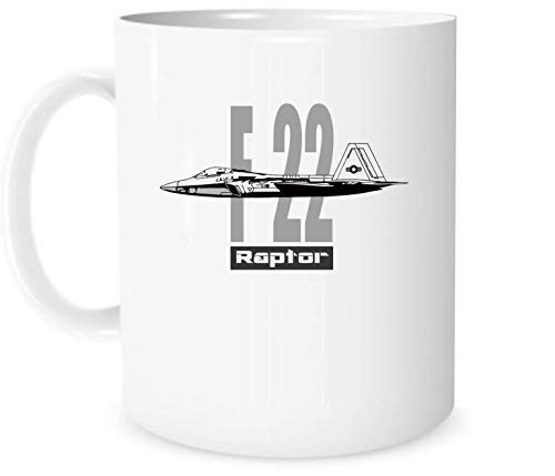 Aircraft F_22 Raptor Coffee mug United States Air Force U.S.A.F. white mug 11 oz Aircraft F_22 Raptor Coffee mug United States Air Force U.S.A.F. white mug 11 oz