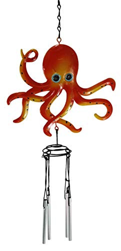 Harvey J 1 Assorted Color Octopus Windchime