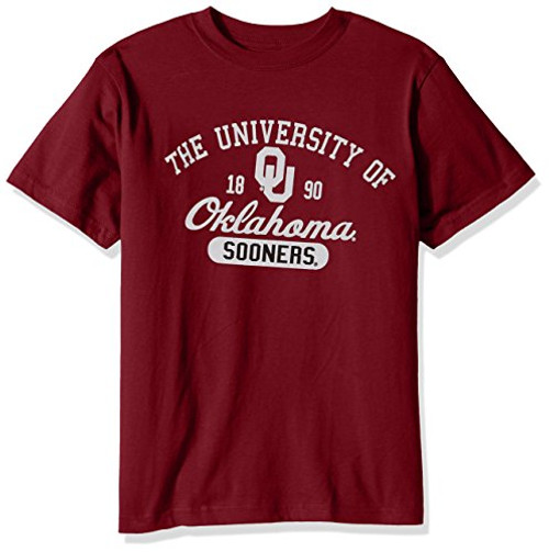 NCAA Oklahoma Sooners Youth Short Sleeve Tee_ Size 7 X_Small_ Cardinal NCAA Oklahoma Sooners Youth Short Sleeve Tee_ Size 7 X_Small_ Cardinal
