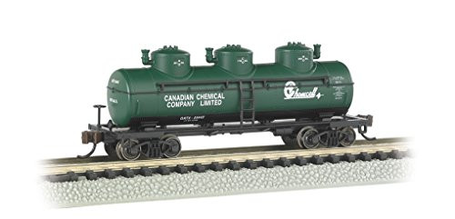 Bachmann Industries 3 Dome Tank Chemcell Car, N Scale