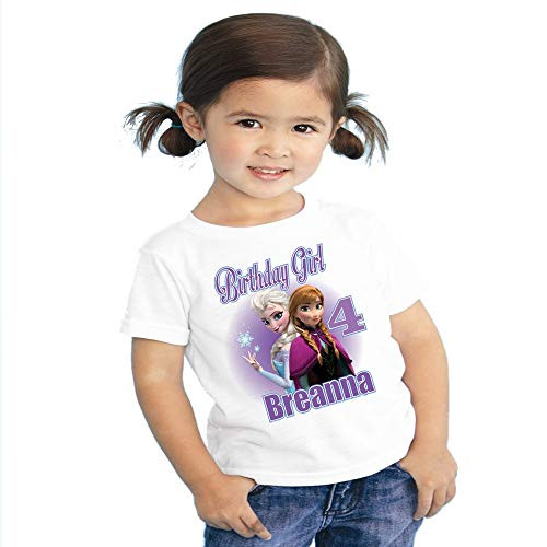 Frozen Elsa and Anna Birthday Shirt _ Frozen Birthday Shirt Girls _ Personalized Frozen T Shirt