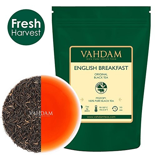 Original English Breakfast Black Tea Leaves (200+ Cups) STRONG, RICH & AROMATIC, Loose Leaf Tea, World's Finest Black Tea Loose Leaf - Brew Hot, Iced Tea, Kombucha Tea, FTGFOP1 Long Leaf Grade, 16oz Original English Breakfast Black Tea Leaves (200+ Cups) STRONG, RICH & AROMATIC, Loose Leaf Tea, World's Finest Black Tea Loose Leaf - Brew Hot, Iced Tea, Kombucha Tea, FTGFOP1 Long Leaf Grade, 16oz