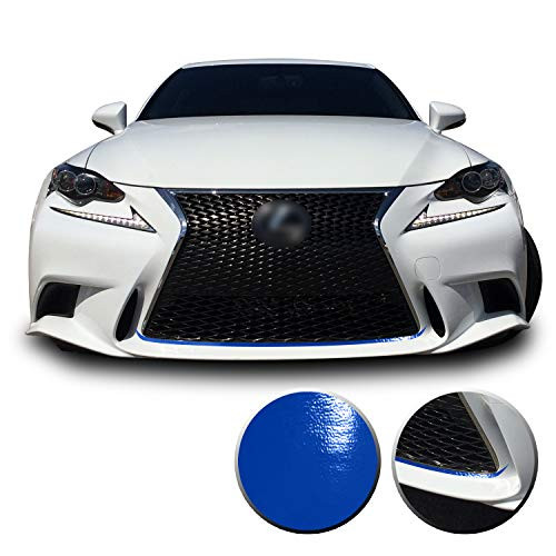 Optix Front Grille Pinstripe Accent Vinyl Decal Overlay Wrap Compatible with Lexus IS200t IS250 IS300 is F Sport 2014 2015 2016 _ Gloss Blue