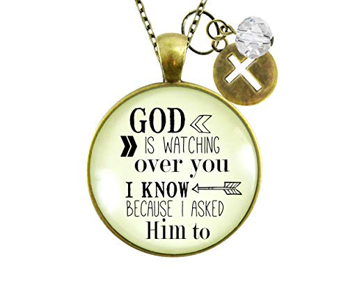 Gutsy Goodness 24 inch Faith Necklace He is Watching Over You Vintage Charm Jewelry Gutsy Goodness 24 inch Faith Necklace He is Watching Over You Vintage Charm Jewelry