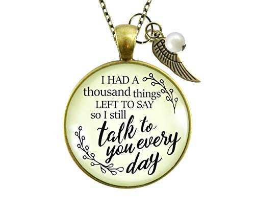 Gutsy Goodness 24 inch  Remembrance Necklace Thousand Things Miss You Memorial Jewelry