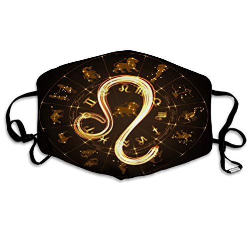 Adjustable and Replaceable Outdoor Scarf Decoration Zodiac Sign Leo fire Show Style Horoscope Circle b Mouth Scarf Decoration