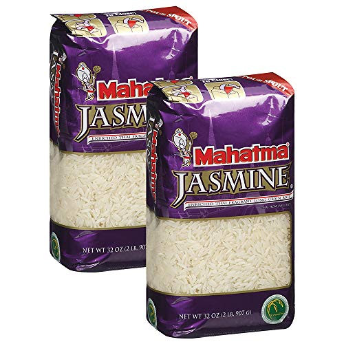 Mahatma Long Grain Rice_ Jasmine_ 32_Ounce Bag _Pack of 2_