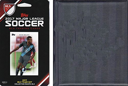 C and I Collectables MLS Minnesota United Men's Licensed 2017 Topps Team Set  and  Storage Album_ White