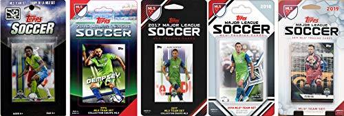 C  and  I Collectibles MLS Seattle Sounders Licensed 2019 Topps Team Set and Storage Album