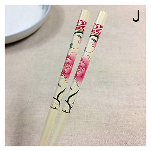 Muchengy Chinese Hairpin 2Pcs Set Handmade Hair Pick Sticks Vintage Painting Wood Hairpin for Women Natural Chinese Wooden Chopsticks _Metal Color   J_