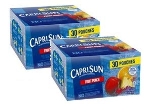 Capri Sun Fruit Punch_ 30_6 fl oz Pouches _Pack of 2_