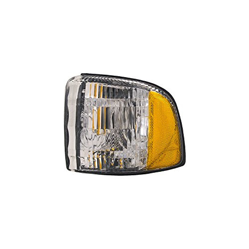 HEADLIGHTSDEPOT Chrome Housing Signal Light Compatible with Dodge Ram 1500 2500 3500 Includes Left Driver Side Ram Pick Up Corner Signal Park Light W O Sport