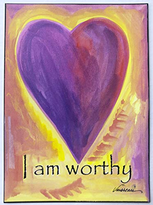 I am worthy 5x7 poster _ Heartful Art by Raphaella Vaisseau I am worthy 5x7 poster _ Heartful Art by Raphaella Vaisseau