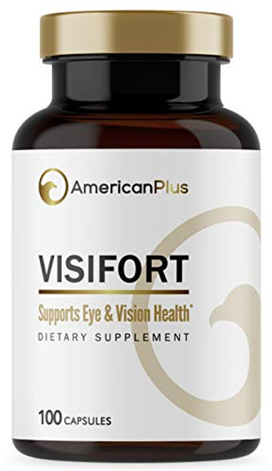 Visifort Eye Vitamins with Lutein and Zeaxanthin for Eye Health and Macular Health 100 Capsules Visifort Eye Vitamins with Lutein and Zeaxanthin for Eye Health and Macular Health 100 Capsules