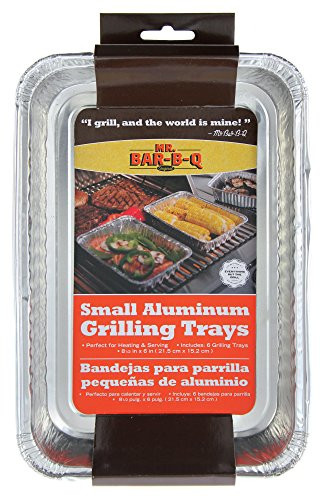 Mr. Bar_B_Q 06692X Small Aluminum Grilling Pans