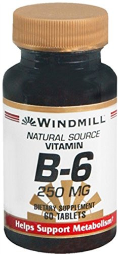 Windmill Vitamin B_6 250 mg Tablets 60 Tablets _Pack of 2_