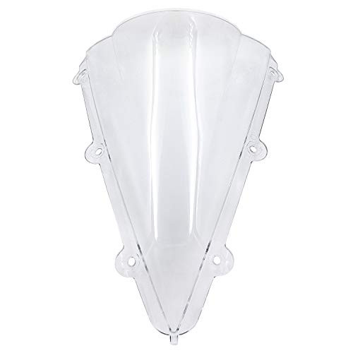 HongK_ Clear Double Bubble Windshield Windscreen For Yamaha YZF R1 2004_2006 04 05 06 _P N  HK_CFP_1041_3_CL_