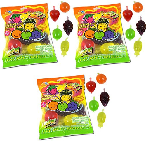 Din Don Fruity's JU_C Jelly Fruit Snacks Pack of 3