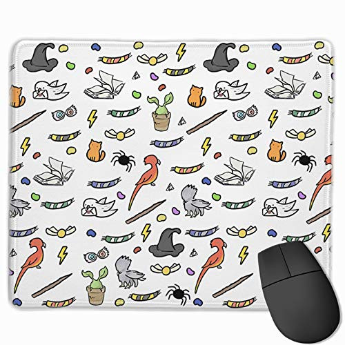 Cute H_P The Mouse Pad Mouse Pad Gaming Mouse Pad Rubber Mouse Mat Mouse Pad with Stitched Edge Non_Slip Rubber Base Small Mousepad for Office