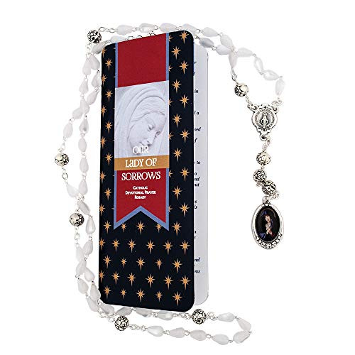 VILLAGE GIFT IMPORTERS Our Lady of Sorrows _ Catholic Devotional Prayer Rosary _ Rosary of The Seven Sorrows _ Devotional Prayer Beads _ Prayer Card Made in Italy VILLAGE GIFT IMPORTERS Our Lady of Sorrows _ Catholic Devotional Prayer Rosary _ Rosary of The Seven Sorrows _ Devotional Prayer Beads _ Prayer Card Made in Italy
