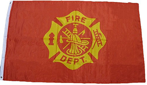 K's Novelties 3x5 Fire Fighter Department Premium Flag 3x5 Grommets Fade Resistant