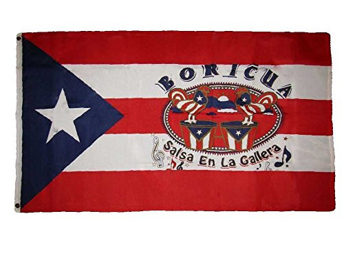 K's Novelties 3x5 Puerto Rico Boricua Salsa En La Gallera Premium Flag 3x5 Grommets