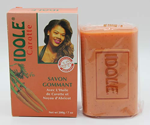 Idole Carrot Exfoliating Soap with Apricot Powder 200g _3Pack_