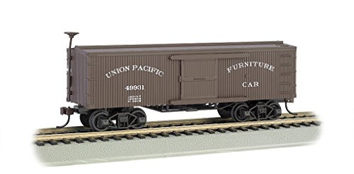 Bachmann Old-Time Box Car-Union Pacific N Scale, Prototypical Brown Bachmann Old-Time Box Car-Union Pacific N Scale, Prototypical Brown