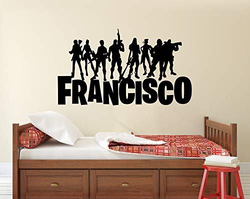 Personalized Name Wall Decal _ Famous Game Wall Decal _ Home Bedroom Nursery Playroom Decor Mural Vinyl Sticker _22 inch W x 12 inch H_ Personalized Name Wall Decal _ Famous Game Wall Decal _ Home Bedroom Nursery Playroom Decor Mural Vinyl Sticker _22 inch W x 12 inch H_