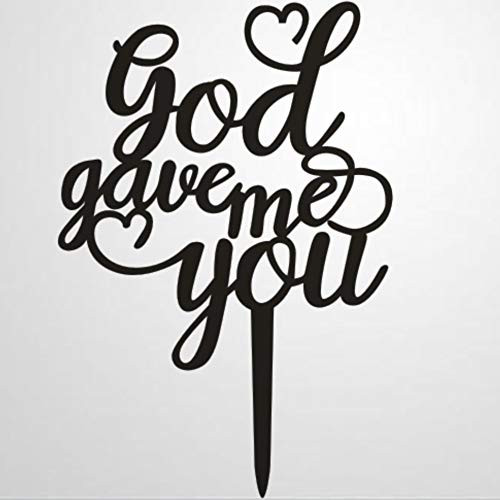 Customized Cake Topper Personalized For Wedding Custom Personalized God Gave Me You Wedding Cake Toppers Letters Funny Wedding Anniversary Cake Topper P Cake Topper