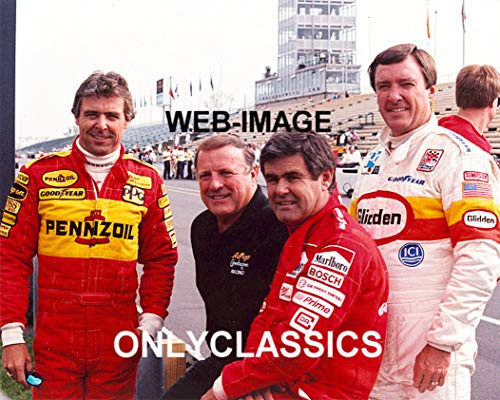 OnlyClassics Rick MEARS Johnny Rutherford A.J. FOYT AL UNSER INDY 500 AUTO Racing 8X10 Photo OnlyClassics Rick MEARS Johnny Rutherford A.J. FOYT AL UNSER INDY 500 AUTO Racing 8X10 Photo