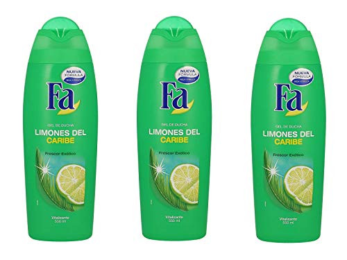 Fa Shower Gel Caribbean Lemons 18.6 Fl oz _Pack of 3_