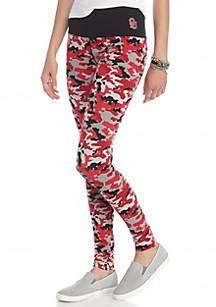 Loudmouth Oklahoma Sooners Leggings _Camo_ _ S M Slim FIT!