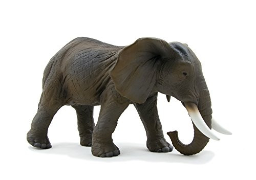 Mojo Fun 387001 African Elephant _ Realistic International Wildlife Toy Replica