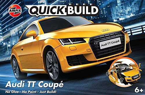 Airfix Quickbuild Audi TT Coupe Yellow Brick Building Model Kit J6034