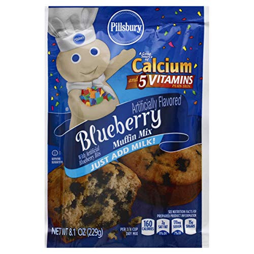 Pillsbury Blueberry Flavored Muffin Mix_ 7_Ounce _Pack of 12_