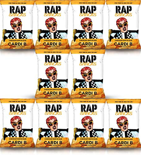 Rap Snacks 1 oz Potato Chip Bags _Cardi B Cheddar Bar_B_Que_ 10 Pack_