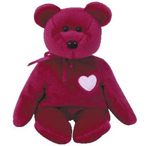 TY Beanie Baby _ VALENTINA the Red Bear _8.5 inch_ _ MWMT's Stuffed Animal Toy  G fbhre_h4 8rdsf_tg1378566
