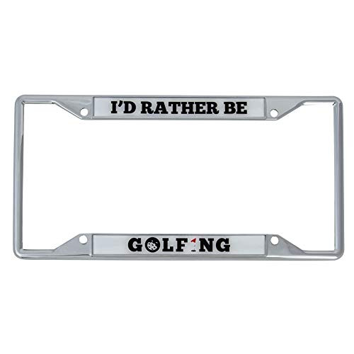 Desert Cactus I'd Rather Be Golfing Metal Auto License Plate Frame Car Tag Holder _Golfing_ Desert Cactus I'd Rather Be Golfing Metal Auto License Plate Frame Car Tag Holder _Golfing_