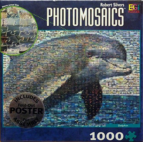 Dolphin Photomosaics by Robert Silvers 1000 Piece Puzzle Small Box edition Dolphin Photomosaics by Robert Silvers 1000 Piece Puzzle Small Box edition