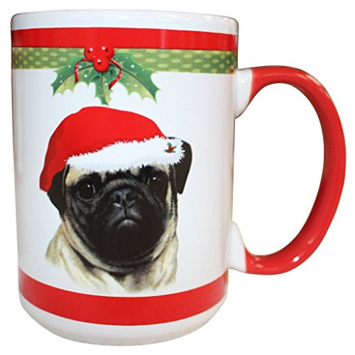 E and S Pets Pug Mug_ 15 oz